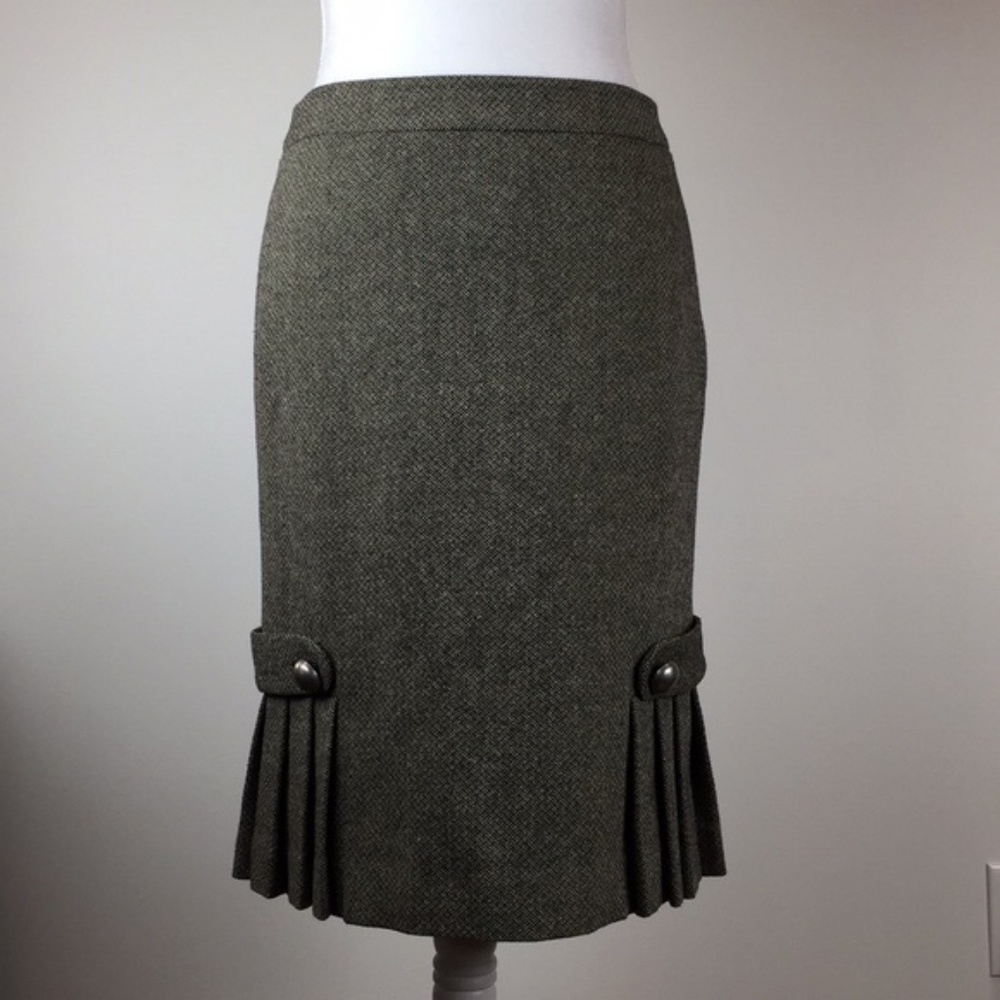 Wool Banana Republic Tweed Trumpet Pencil Skirt - Picture 2 of 8